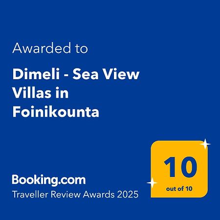 Dimeli - Sea View Villas In Foinikounta Финикунда Экстерьер фото